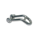 4 Pc Set Marine T316 Stainless Steel Headboard Shackle, Captive Pin Rigging Shackle for Sailboat, Deck, Dock, and Marine Hardware