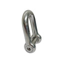 4 Pc Set Marine T316 Stainless Steel D Shackle with Hex Sink Screw Pin, Marine Grade Rigging Shackle for Chain, Rope, and Cable