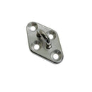4 Pc Set Marine T304 Stainless Steel Diamond Pad Eye, Welded Eye Pad Lift Rig for Rope, Chain, Cable, and Deck Hardware
