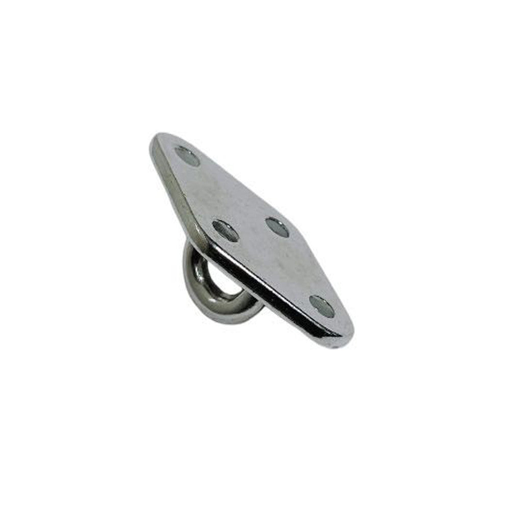 4 Pc Set Marine T304 Stainless Steel Diamond Pad Eye, Welded Eye Pad Lift Rig for Rope, Chain, Cable, and Deck Hardware