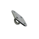 4 Pc Set Marine T304 Stainless Steel Diamond Pad Eye, Welded Eye Pad Lift Rig for Rope, Chain, Cable, and Deck Hardware