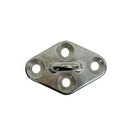 4 Pc Set Marine T304 Stainless Steel Diamond Pad Eye, Welded Eye Pad Lift Rig for Rope, Chain, Cable, and Deck Hardware