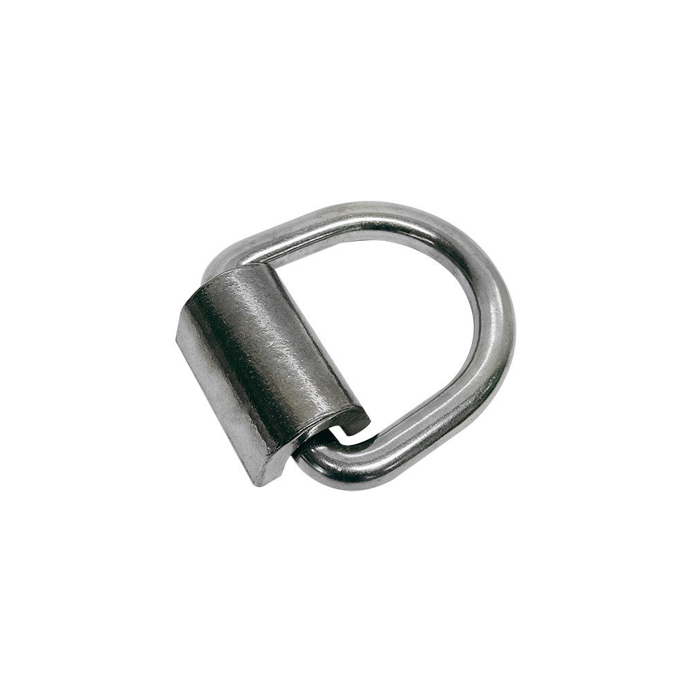 4 Pc Set T316 Stainless Steel Weld-On Lashing Ring D-Ring, Marine Boat Anchor Ring for Tie Down, Rigging, Deck, and Dock Hardware
