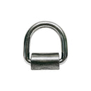 4 Pc Set T316 Stainless Steel Weld-On Lashing Ring D-Ring, Marine Boat Anchor Ring for Tie Down, Rigging, Deck, and Dock Hardware