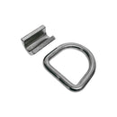 4 Pc Set T316 Stainless Steel Weld-On Lashing Ring D-Ring, Marine Boat Anchor Ring for Tie Down, Rigging, Deck, and Dock Hardware