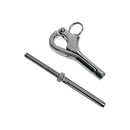 10 Pc Set Marine T316 Stainless Steel Pelican Hook for Cable Wire, Boat Shackle Connector for Lifeline, Rigging, and Deck Hardware