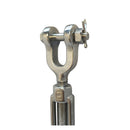 T316 Stainless Steel Hook Hook and Jaw Jaw Turnbuckle, Marine Swivel Lift Rigging Tensioner for Cable, Chain, and Rope