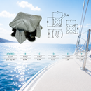 4 Pc Set Marine T316 Stainless Steel Wire Net Clip, Steel Wire Rope Clip for Cable Netting, Rigging, Railing, and Outdoor Use