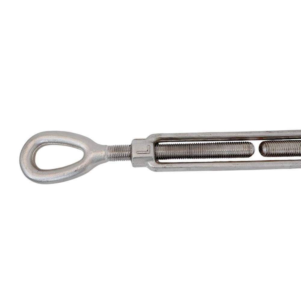 T316 Stainless Steel Drop Forged Mil-Spec Eye Eye Turnbuckle, Marine Grade Rigging Tensioner for Cable, Rope, and Chain