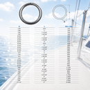 Marine Boat Stainless Steel Round Ring Link, Yacht Rigging Connector Ring for Rope, Chain, Cable, and Deck Hardware