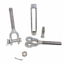 T316 Stainless Steel Mil Spec Jaw Jaw Turnbuckle, Marine Grade Rigging Tensioner for Cable, Wire Rope, Chain, and Boat Hardware