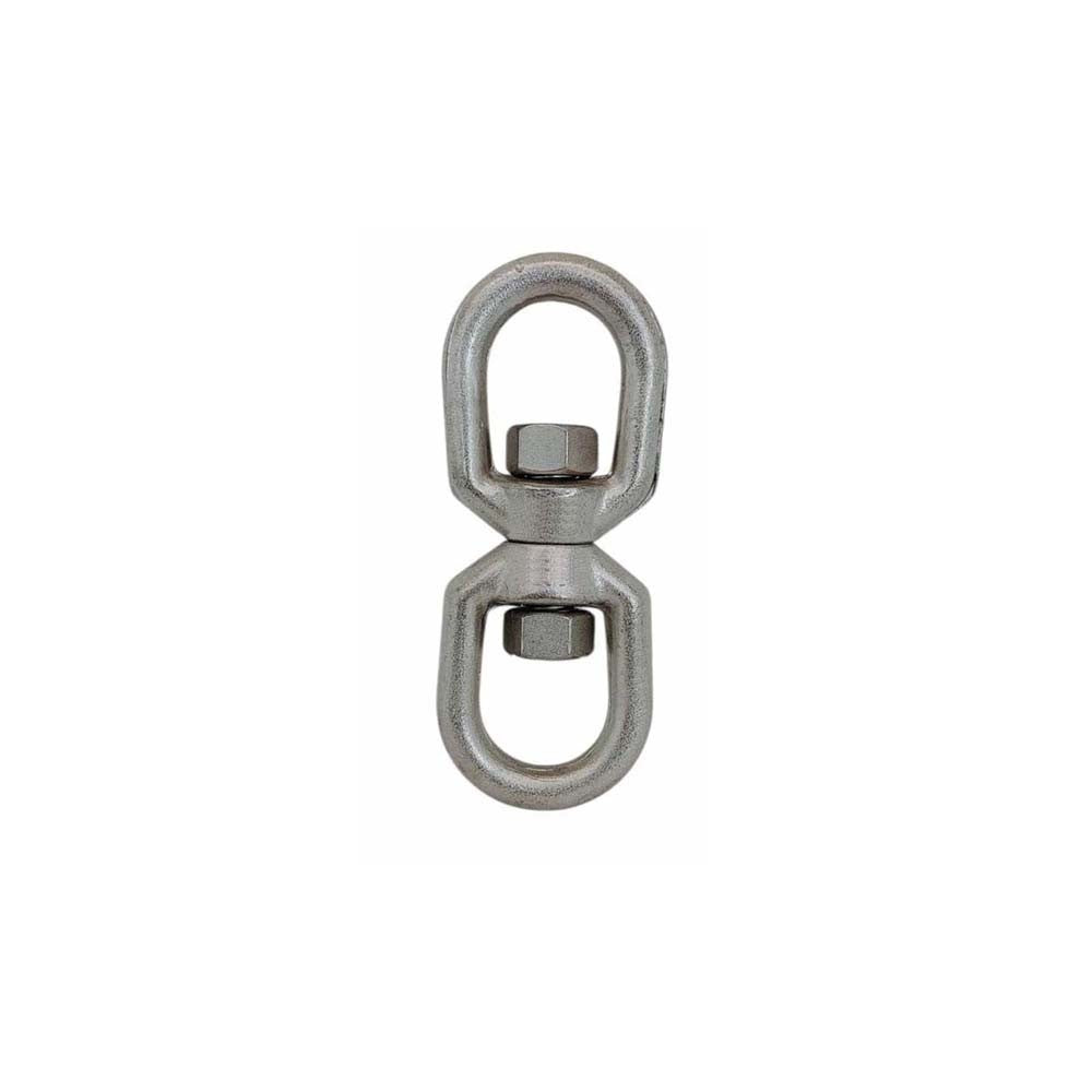 Mil Spec Marine 316 Stainless Steel Drop Forged Eye Eye Swivel, Boat Rigging Swivel Connector for Chain, Rope, and Cable