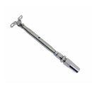4 Pc Set Marine T316 Stainless Steel Cable Deck Toggle and Swageless Turnbuckle, Cable Rail Tensioner for Boat, Dock, and Deck Use