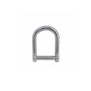 4 Pc Set T316 Stainless Steel Screw Pin Wide D Shackle, No Snag Pin Marine Grade Shackle for Boat, Chain, Rope, and Rigging