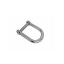 4 Pc Set T316 Stainless Steel Screw Pin Wide D Shackle, No Snag Pin Marine Grade Shackle for Boat, Chain, Rope, and Rigging