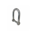 4 Pc Set T316 Stainless Steel Screw Pin Wide D Shackle, No Snag Pin Marine Grade Shackle for Boat, Chain, Rope, and Rigging