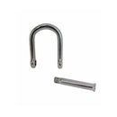 4 Pc Set T316 Stainless Steel Screw Pin Wide D Shackle, No Snag Pin Marine Grade Shackle for Boat, Chain, Rope, and Rigging