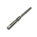 10 Pc Set Marine Stainless Steel Swageless Lag Stud for 1/8" and 3/16" Cable, Wire Rope Terminal Fitting for Deck, Dock, Railing, Rigging