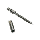 10 Pc Set Marine Stainless Steel Swageless Lag Stud for 1/8" and 3/16" Cable, Wire Rope Terminal Fitting for Deck, Dock, Railing, Rigging