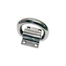 4 Pc Set T316 Stainless Steel Bolt-On D-Ring Lashing Ring Anchor Tie Down, Marine Boat Deck Hardware for Cargo, Dock, Trailer, and Rigging Use