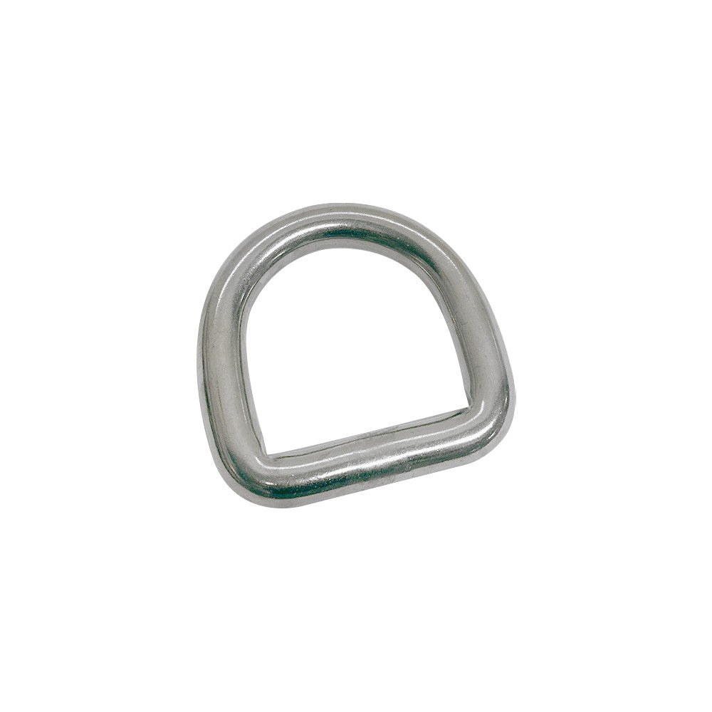 4 Pc Set T316 Stainless Steel Bolt-On D-Ring Lashing Ring Anchor Tie Down, Marine Boat Deck Hardware for Cargo, Dock, Trailer, and Rigging Use
