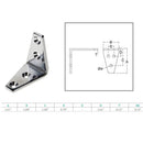 10 Pc Set T316 Stainless Steel Angle Plate for Marine Boat Rigging, Heavy Duty Lifting Hardware Bracket for Dock, Deck, Rope, Chain, and Cable