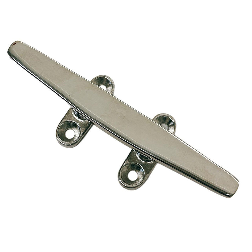 T316 Stainless Steel Flat Top Trimline Dock Cleat for Marine Boat, Rope Tie Down Cleat for Deck, Dock, Yacht, and Mooring Use