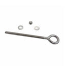 4 Pc Set Marine T316 Stainless Steel Welded Plain Eye Bolt, Rigging Lifting Hardware for Deck, Dock, Cable, Chain, and Rope