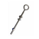4 Pc Set Marine T316 Stainless Steel Welded Plain Eye Bolt, Rigging Lifting Hardware for Deck, Dock, Cable, Chain, and Rope