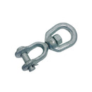 Galvanized Jaw Eye Marine Mooring Swivel, Boat Rigging Swivel Connector for Chain, Anchor, Dock, and Mooring Use