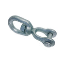 Galvanized Jaw Eye Marine Mooring Swivel, Boat Rigging Swivel Connector for Chain, Anchor, Dock, and Mooring Use