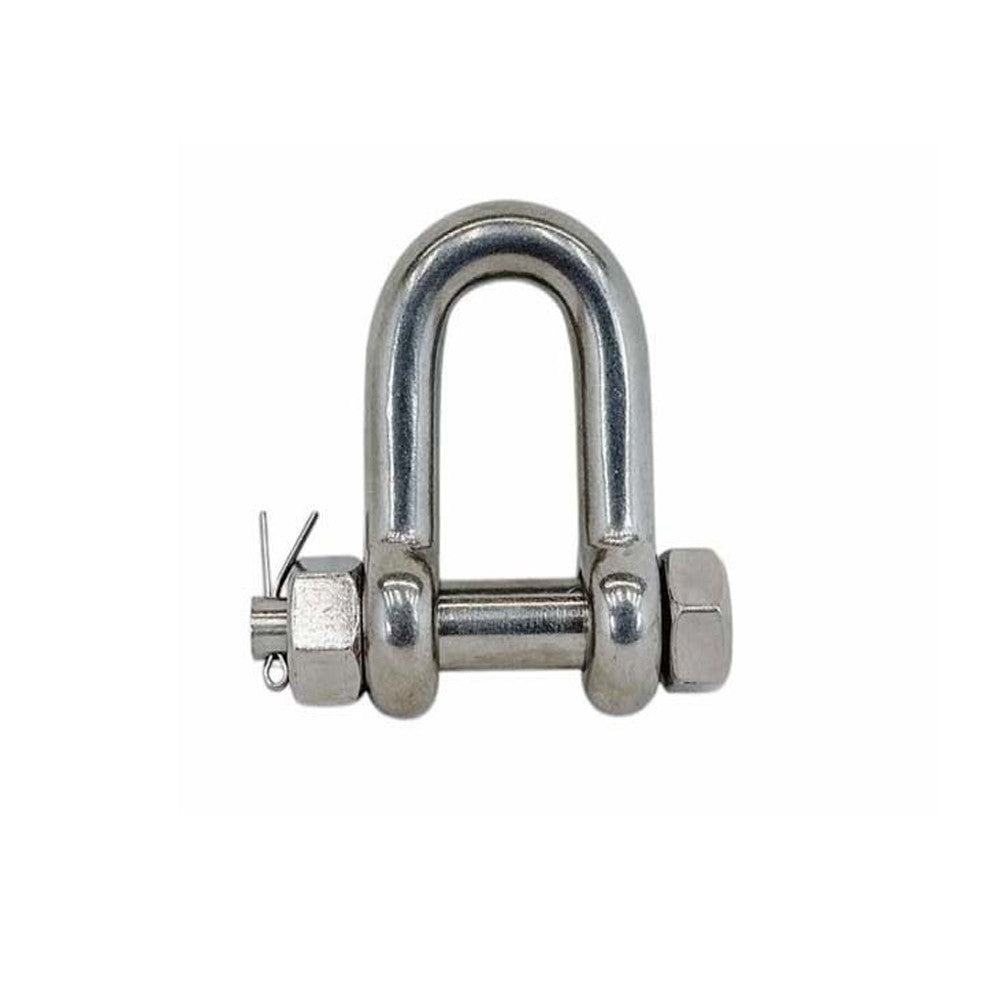 Mil Spec T316 Stainless Steel Forged Bolt Pin Chain Shackle, Marine Grade Rigging Shackle for Chain, Rope, Cable, and Anchor Use