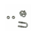 Marine 316 Stainless Steel Heavy Duty Wire Rope Clips, 1/8" to 1" Cable Clamp for Boat, Rigging, and Cable Systems