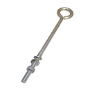 10 Pc Set Marine T316 Stainless Steel Turned Eye Bolt with Nut and Washers, Boat Rigging Eye Bolt for Deck, Dock, and Outdoor Use