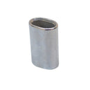 10 Pc Set T316 Stainless Steel Wire Rope Oval Sleeves with Chamfer, Cable Crimp Sleeves for 1/16" to 1/2" Wire Rope