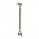 5 Pc Set T316 Stainless Steel Jaw Jaw Closed Body Turnbuckle, 3/16", 1/4", 5/16", 3/8", 5/8" Rigging Tensioner