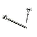 5 Pc Set T316 Stainless Steel Jaw Jaw Closed Body Turnbuckle, 3/16", 1/4", 5/16", 3/8", 5/8" Rigging Tensioner