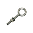 Marine Boat T316 Stainless Steel Turned Eye Bolt with Nut and Washer, Eye Bolt Hardware for Deck, Dock, and Rigging