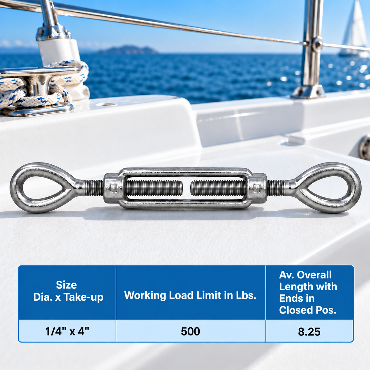 Galvanized Drop Forged Turnbuckle, Hook Eye, Jaw Eye, Hook Hook, Jaw Jaw, and Eye Eye Rigging Tensioner