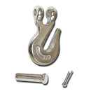 Marine Stainless Steel T316 Clevis Grab Hook Towing Shackle, Boat Chain Hook for Rigging, Towing, and Outdoor Hardware