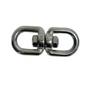 Stainless Steel T316 Eye Eye Swivel, Marine Mooring Rigging Connector for Boat, Dock, Anchor, Chain, Rope, and Cable