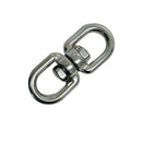 Stainless Steel T316 Eye Eye Swivel, Marine Mooring Rigging Connector for Boat, Dock, Anchor, Chain, Rope, and Cable
