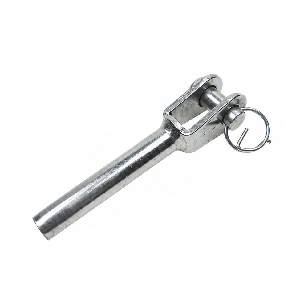 5 Pc Set Marine T316 Stainless Steel Wire Rope Swage Jaw Terminal, Cable End Fitting for Rigging, Railing, Lifeline, and Outdoor Use