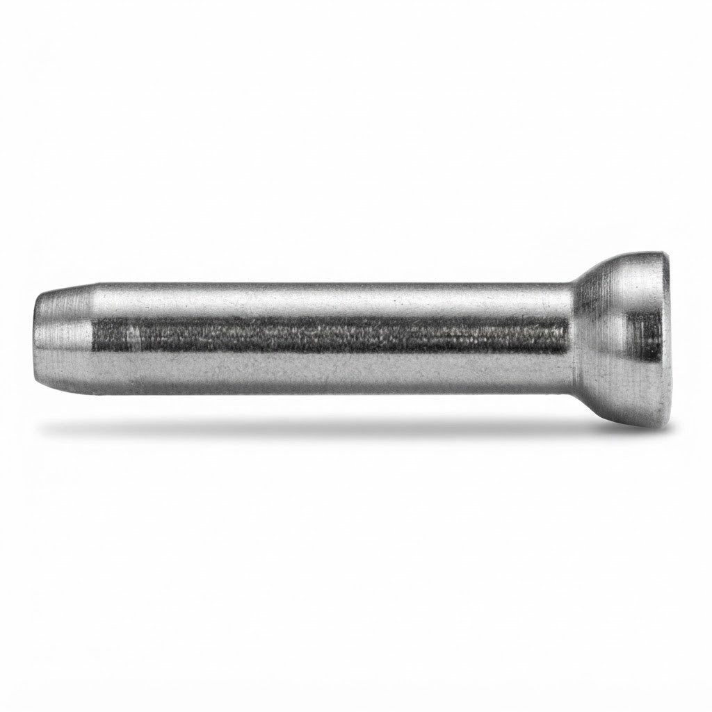 10 Pc Set T316 Stainless Steel Stemball Swage Fitting for Wood Post, Marine Wire Rope Terminal for Deck and Stair Rail