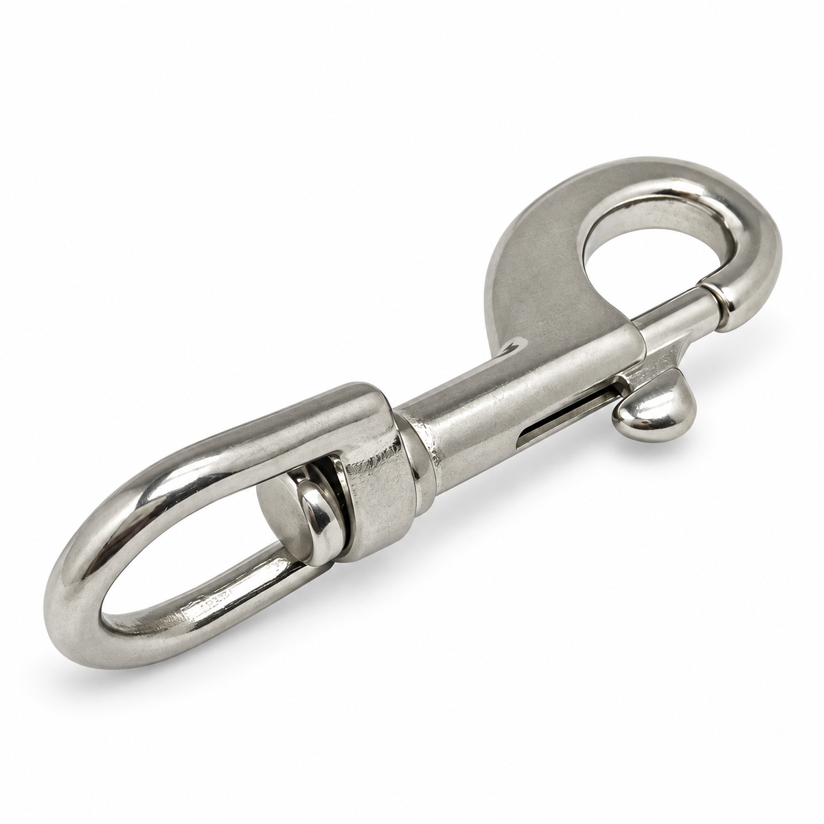 5 Pc Marine T316 Stainless Steel Swivel Eye Snap Hook for Rope, Chain, Rigging