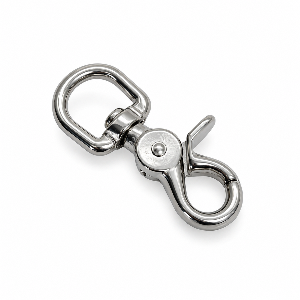 5 Pc Set Marine T316 Stainless Steel Swivel Eye Trigger Snap Hook, Boating Rigging Clip for Rope, Chain, Cable, Dock, Deck Use
