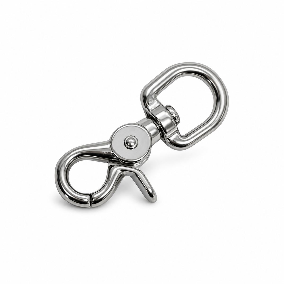 5 Pc Set Marine T316 Stainless Steel Swivel Eye Trigger Snap Hook, Boating Rigging Clip for Rope, Chain, Cable, Dock, Deck Use