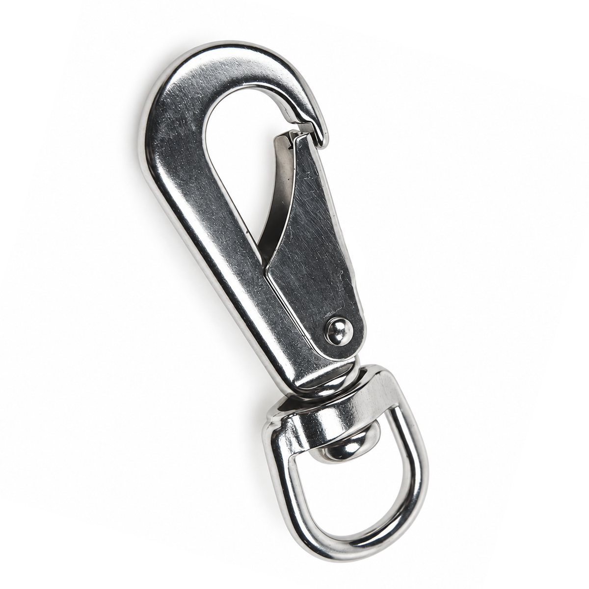 10 Pc Set Marine T304 Stainless Steel Swivel Eye Snap Hook, Boat Clip for Rope, Cable, Chain, Dock, Deck, and Outdoor Use