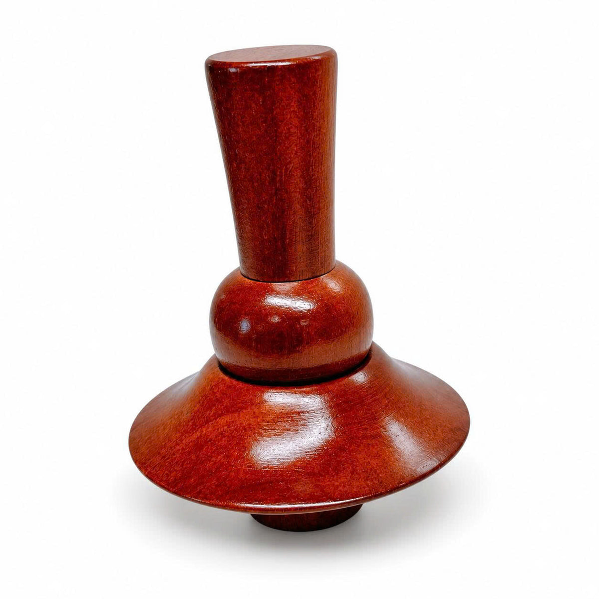 Fairmont Walnut Neck Block, 99mm Mannequin Neck Cap for Fabric Dress Forms, Replacement Top Finial for Clothing Displays