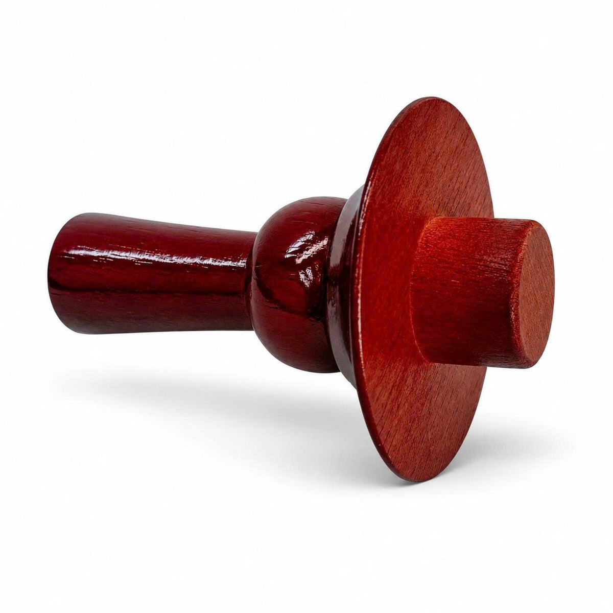 Fairmont Mahogany Neck Block, 99mm Mannequin Neck Cap for Fabric Dress Forms, Replacement Top Finial for Clothing Displays
